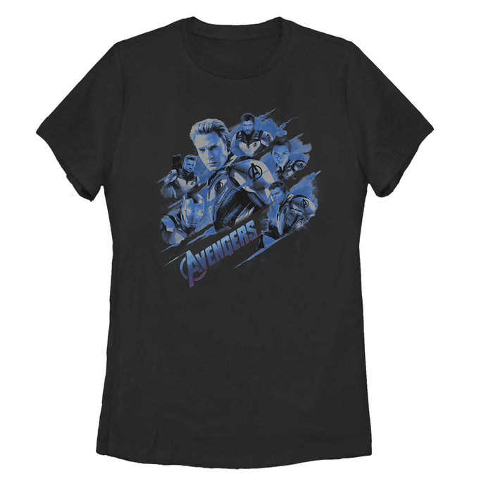 fifth sun Women's Marvel Avengers: Endgame Smokey Captain America T-Shirt