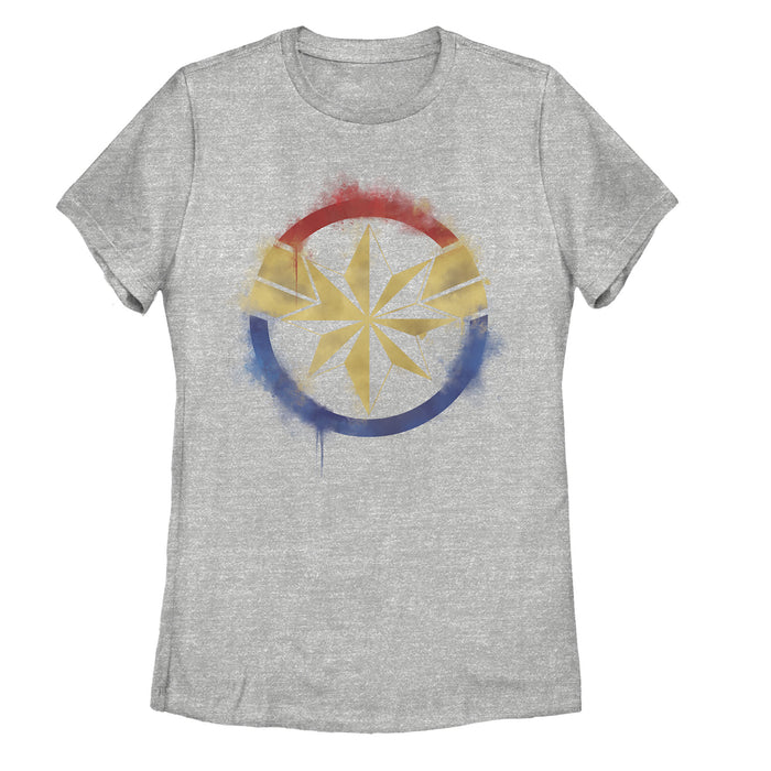 fifth sun Women's Marvel Avengers: Endgame Smudged Captain Marvel T-Shirt