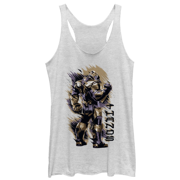 fifth sun Women's Marvel Avengers: Endgame Thanos Dust Storm Racerback Tank Top