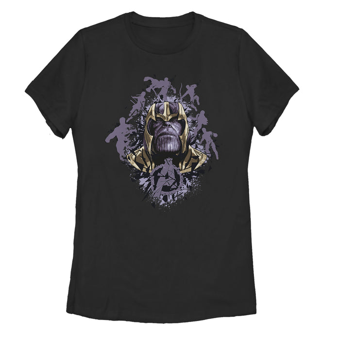 fifth sun Women's Marvel Avengers: Endgame Thanos Inkblot Frame T-Shirt