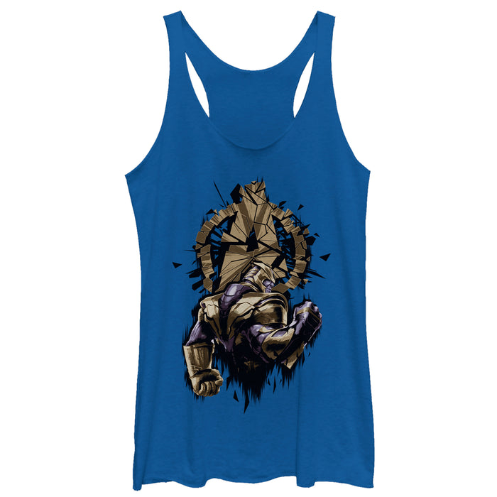 fifth sun Women's Marvel Avengers: Endgame Thanos Shatter Racerback Tank Top