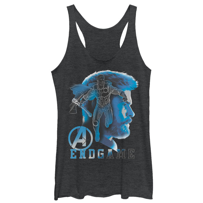 fifth sun Women's Marvel Avengers: Endgame Thor Profile Racerback Tank Top