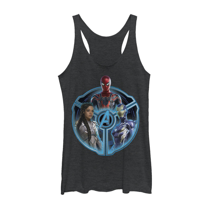 fifth sun Women's Marvel Avengers: Endgame Trio Racerback Tank Top