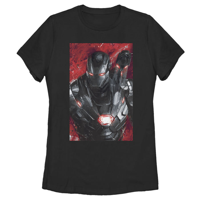 fifth sun Women's Marvel Avengers Endgame War Machine Painting T-Shirt