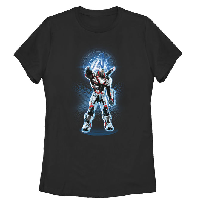 fifth sun Women's Marvel Avengers: Endgame War Machine Quantum Ready T-Shirt