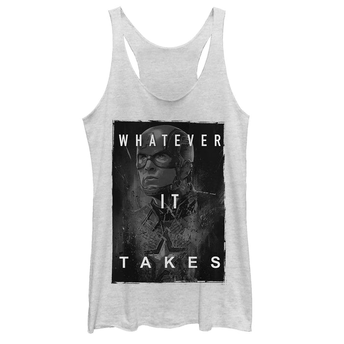 fifth sun Women's Marvel Avengers: Endgame Whatever It Takes Captain America Racerback Tank Top