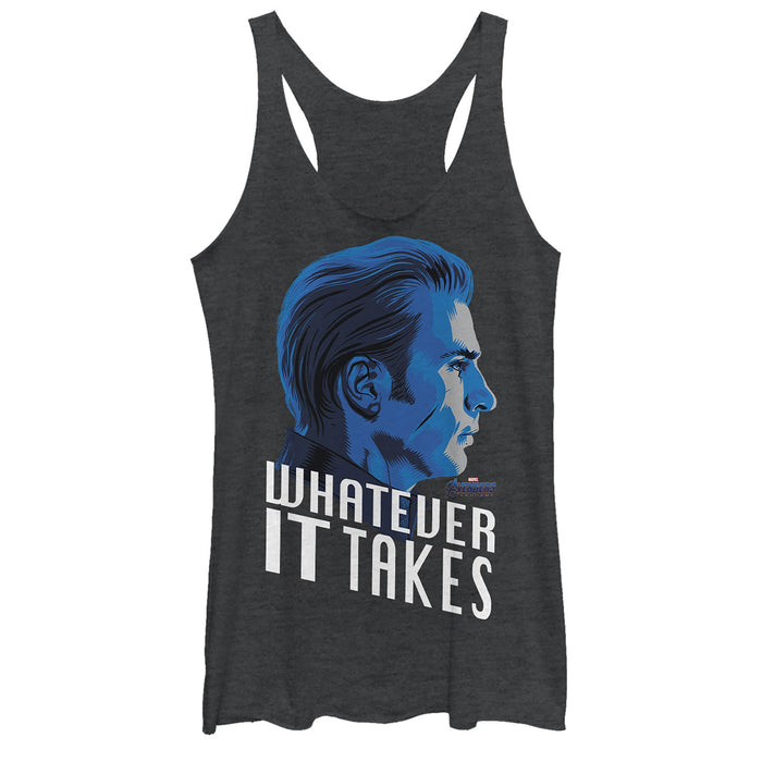 fifth sun Women's Marvel Avengers: Endgame Whatever It Takes Captain America Racerback Tank Top