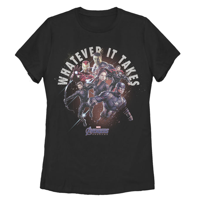 fifth sun Women's Marvel Avengers: Endgame Whatever It Takes Team T-Shirt