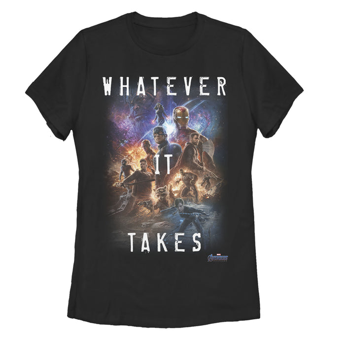 fifth sun Women's Marvel Avengers: Endgame Whatever It Takes Poster T-Shirt