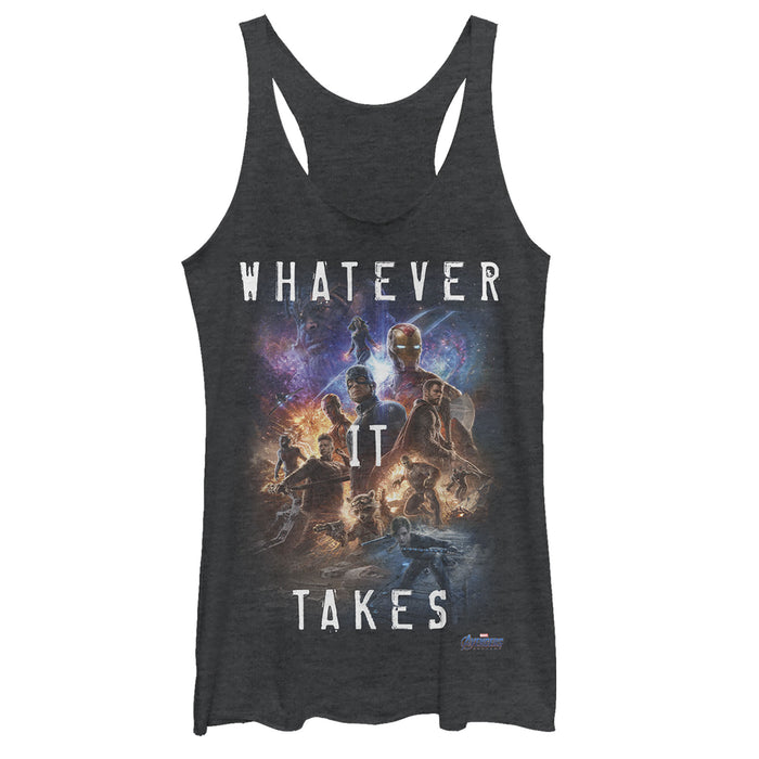 fifth sun Women's Marvel Avengers: Endgame Whatever It Takes Poster Racerback Tank Top