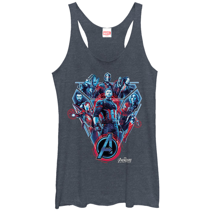 fifth sun Women's Marvel Avengers: Infinity War Armor Racerback Tank Top