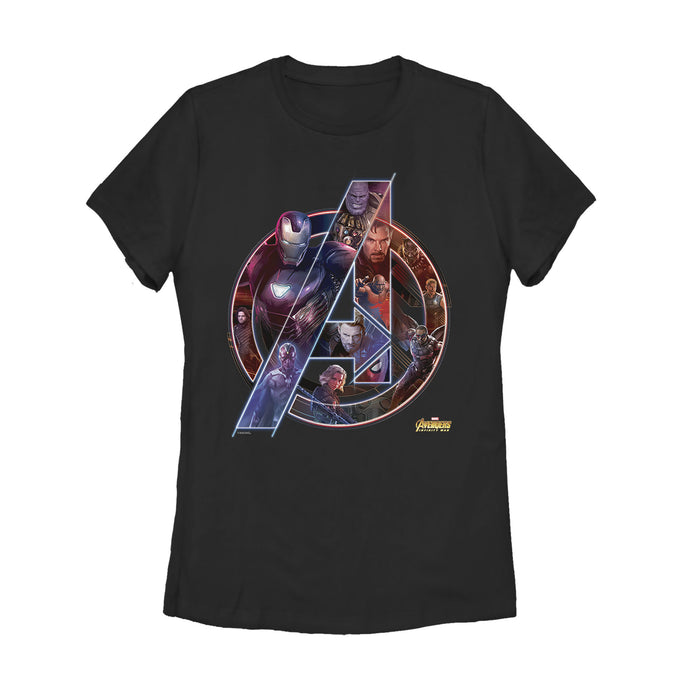 fifth sun Women's Marvel Avengers: Infinity War Logo T-Shirt