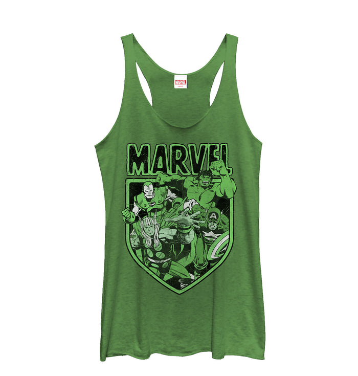 fifth sun Women's Marvel Avengers Shield Racerback Tank Top