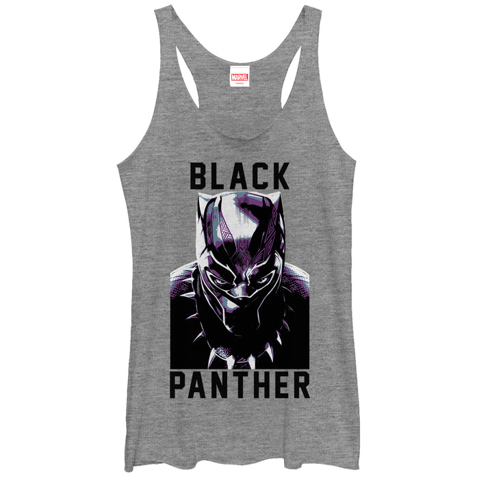 fifth sun Women's Marvel Black Panther 2018 Portrait Racerback Tank Top