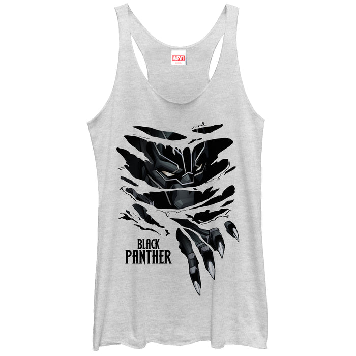 fifth sun Women's Marvel Black Panther Claw Tear Racerback Tank Top