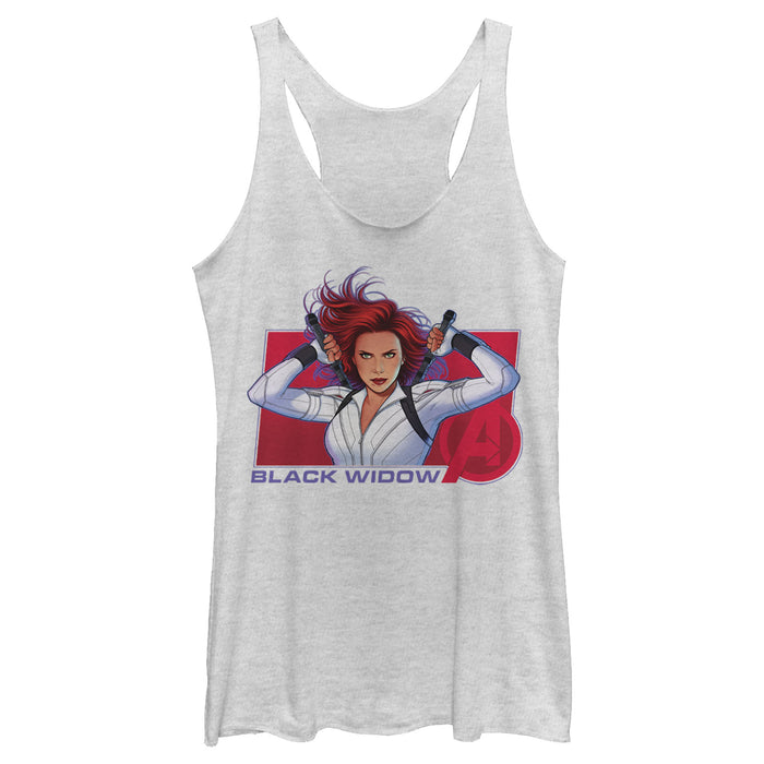 fifth sun Women's Marvel Black Widow Avenger Hero Racerback Tank Top