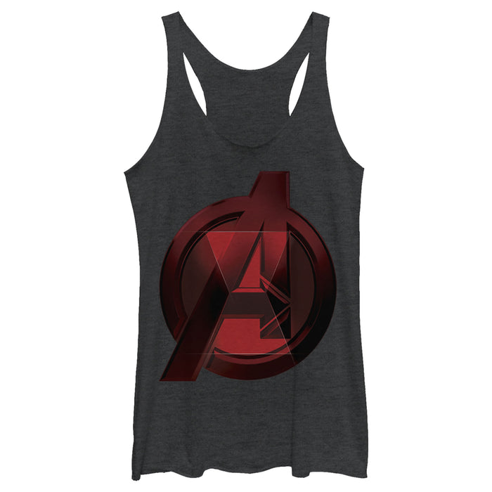 fifth sun Women's Marvel Black Widow Avenger Symbol Racerback Tank Top