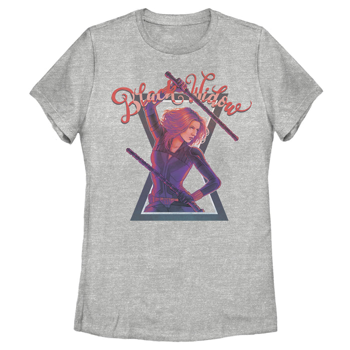 fifth sun Women's Marvel Black Widow Battle Ready T-Shirt