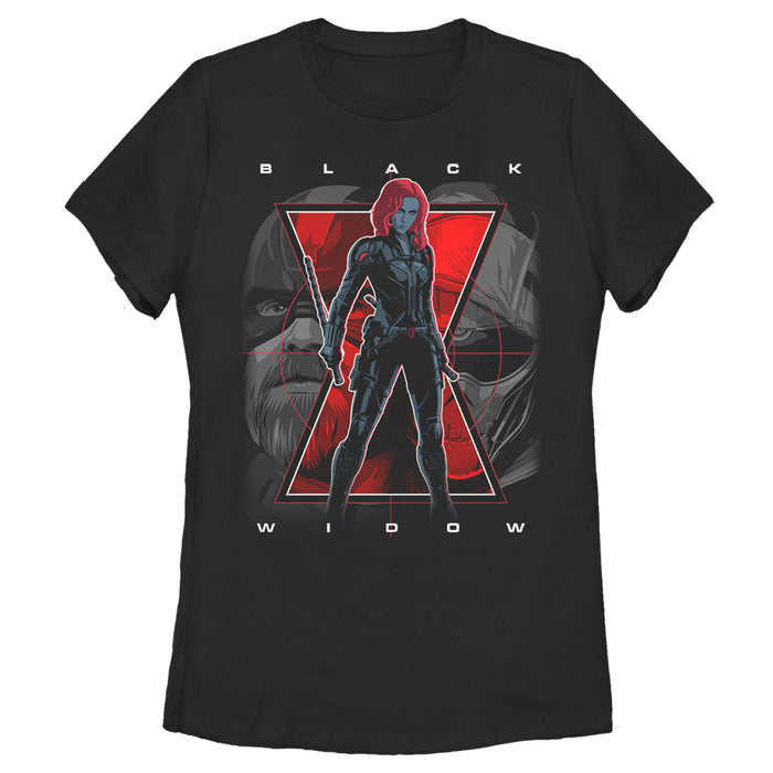 fifth sun Women's Marvel Black Widow Battle Trio T-Shirt