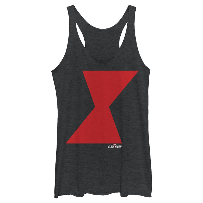fifth sun Women's Marvel Black Widow Bold Hourglass Racerback Tank Top