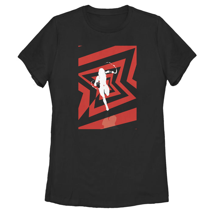 fifth sun Women's Marvel Black Widow Bond Flashback T-Shirt
