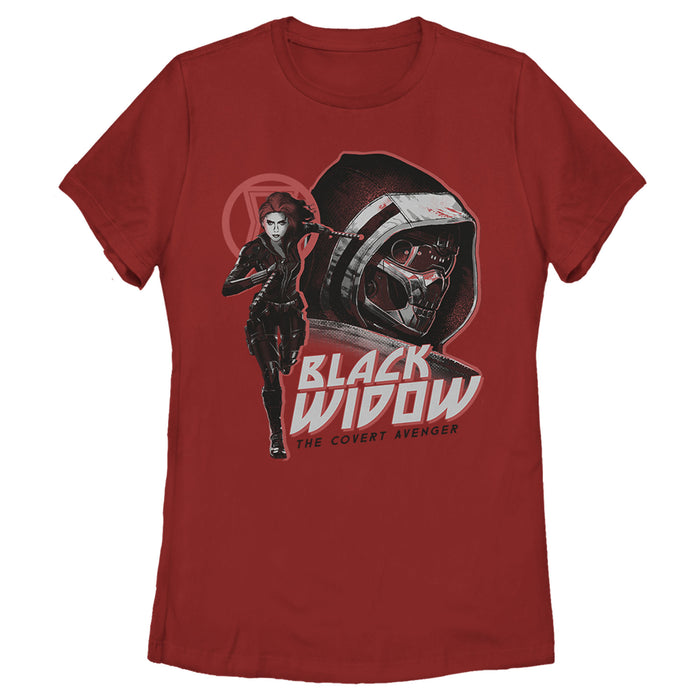 fifth sun Women's Marvel Black Widow Covert Avenger T-Shirt