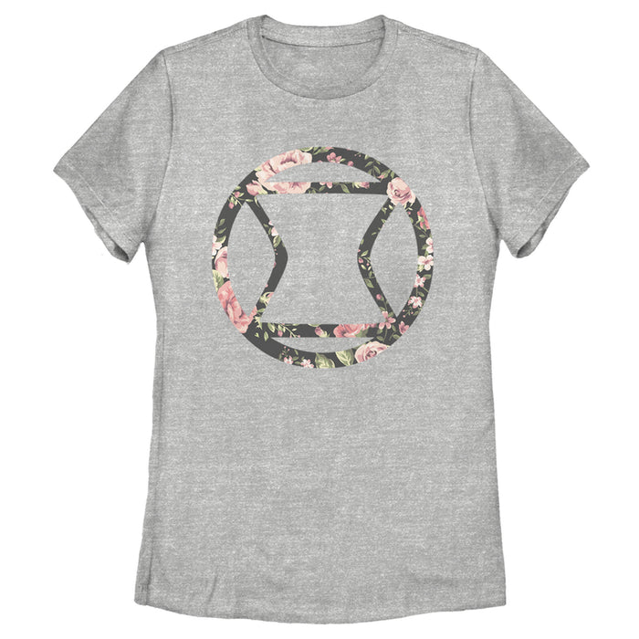 Fifth Sun Women's Marvel Black Widow Floral T-Shirt