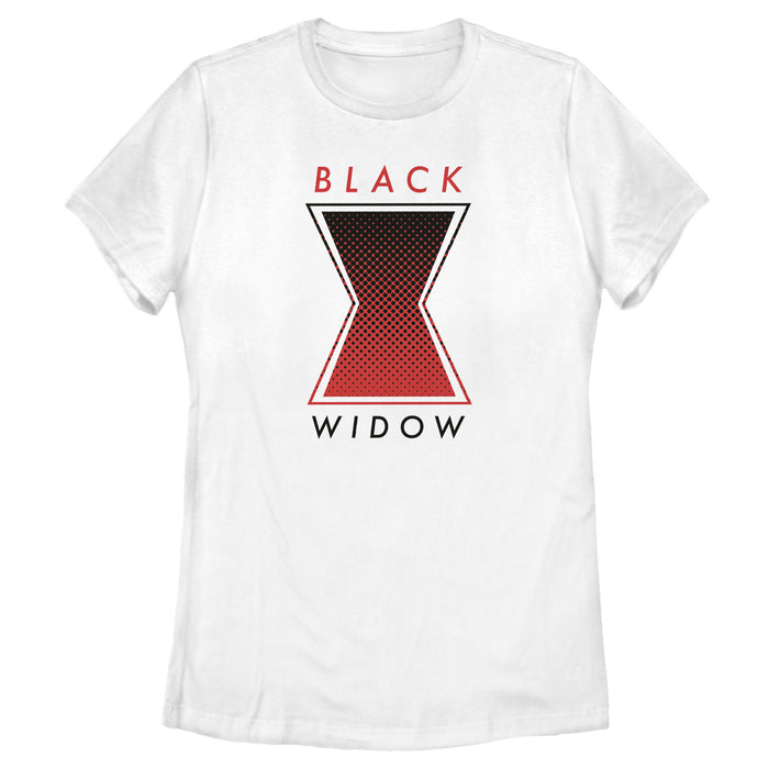 fifth sun Women's Marvel Black Widow Gradient Logo T-Shirt