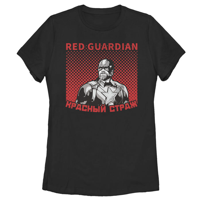 fifth sun Women's Marvel Black Widow Guardian Gradient T-Shirt