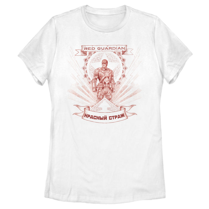fifth sun Women's Marvel Black Widow Guardian Halo T-Shirt
