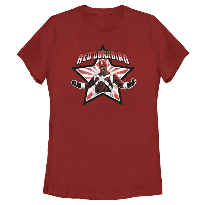 fifth sun Women's Marvel Black Widow Guardian Star T-Shirt