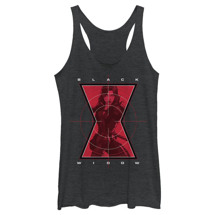 fifth sun Women's Marvel Black Widow Hero Target Racerback Tank Top