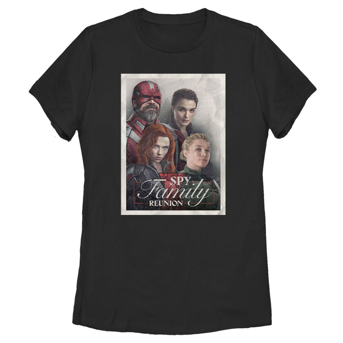 fifth sun Women's Marvel Black Widow Spy Family Reunion T-Shirt