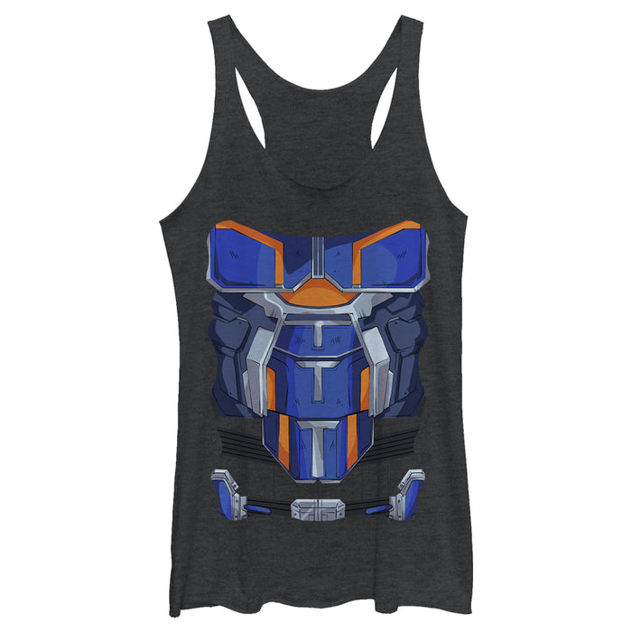 fifth sun Women's Marvel Black Widow Taskmaster Costume Racerback Tank Top