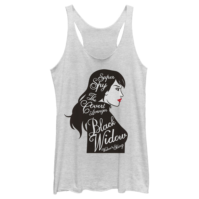 fifth sun Women's Marvel Black Widow Vintage Portrait Racerback Tank Top