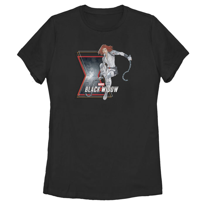 fifth sun Women's Marvel Black Widow Vintage Pose T-Shirt