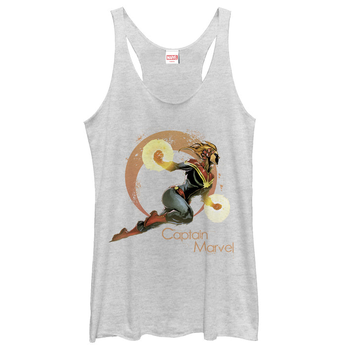 fifth sun Women's Marvel Captain Flight Racerback Tank Top