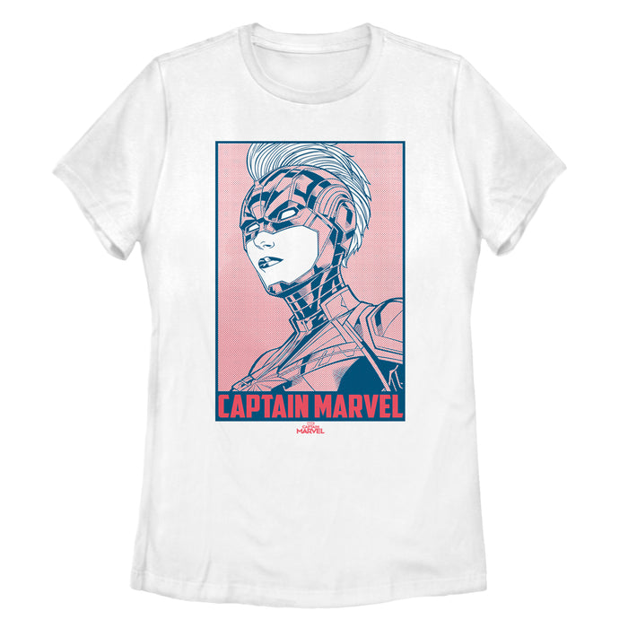 fifth sun Women's Marvel Captain Marvel Kree Poster T-Shirt