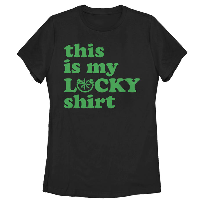 fifth sun Women's Marvel Captain Marvel St. Patrick's Day This Is My lucky Shirt T-Shirt