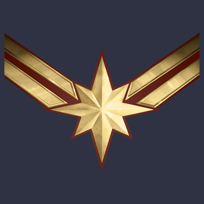 Fifth Sun Women's Marvel Captain Marvel Star Symbol Costume T-Shirt