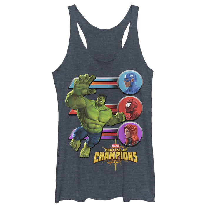 fifth sun Women's Marvel Contest of Champions Hulk Battle Racerback Tank Top