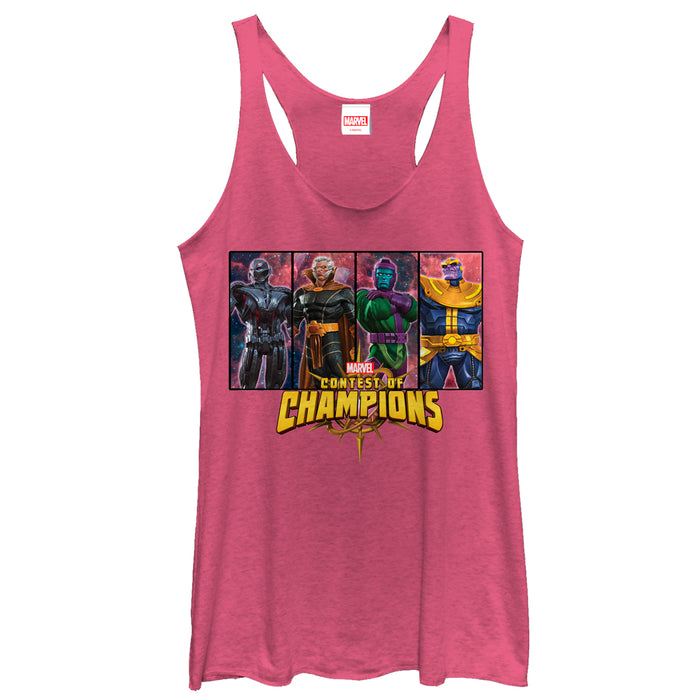 fifth sun Women's Marvel Contest of Champions Overlords Racerback Tank Top