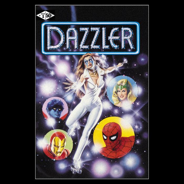 Fifth Sun Women's Marvel Dazzler Superhero Friends Comic Book Cover T-Shirt
