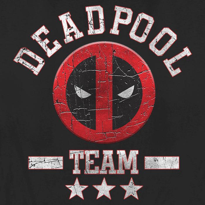 Fifth Sun Women's Marvel Deadpool Distressed Team Stars T-Shirt