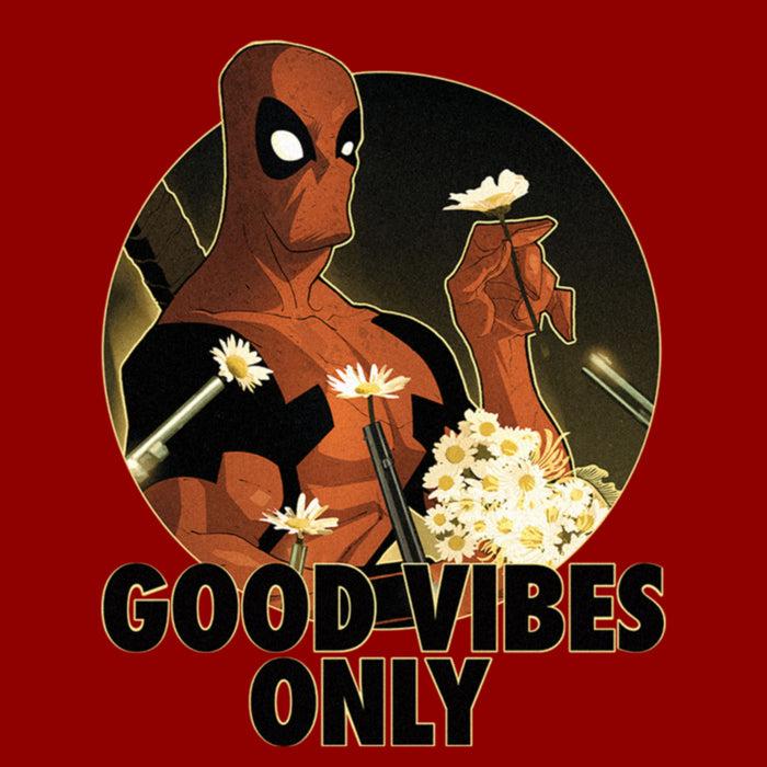 Fifth Sun Women's Marvel Deadpool Good Vibes Only T-Shirt