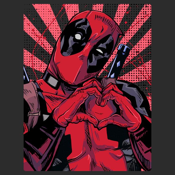 Fifth Sun Women's Marvel Deadpool Heart You T-Shirt