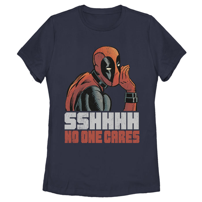 Fifth Sun Women's Marvel Deadpool No One Cares T-Shirt