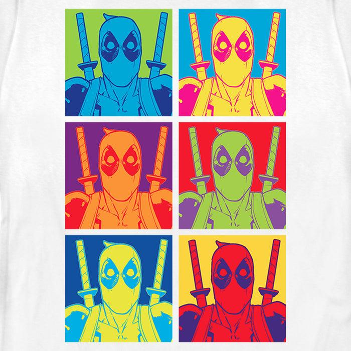Fifth Sun Women's Marvel Deadpool Pop Art Grid T-Shirt