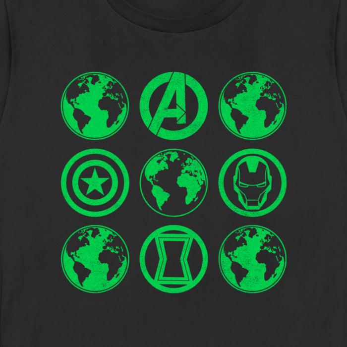 Fifth Sun Women's Marvel Earth Day Heroes Icons T-Shirt