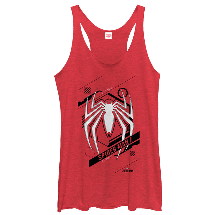 fifth sun Women's Marvel Gamerverse Spider-Man Symbol Racerback Tank Top